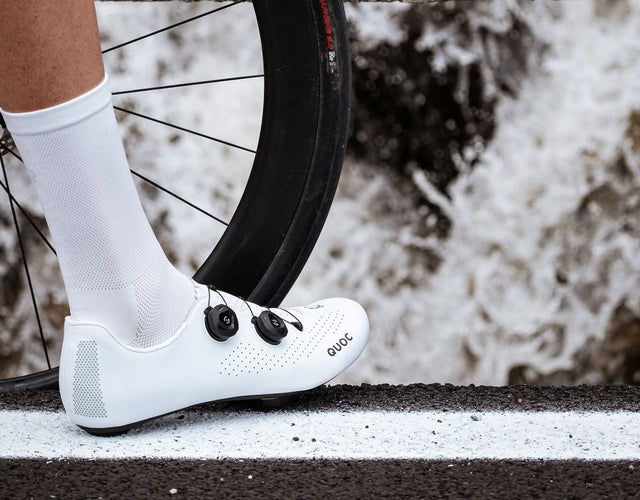 QUOC Performance Road Sock - White